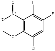 1-氯-4,5-二氟-2-甲氧基-3-硝基苯 结构式