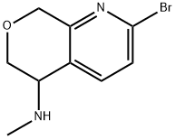 6H-Pyrano[3,4-b]pyridin-5-amine, 2-bromo-5,8-dihydro-N-methyl- Struktur