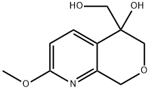 6H-Pyrano[3,4-b]pyridine-5-methanol, 5,8-dihydro-5-hydroxy-2-methoxy- Struktur