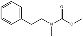 Carbamic acid, N-methyl-N-(2-phenylethyl)-, methyl ester 化学構造式