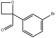 2-Oxetanecarboxaldehyde, 2-(3-bromophenyl)- 化学構造式