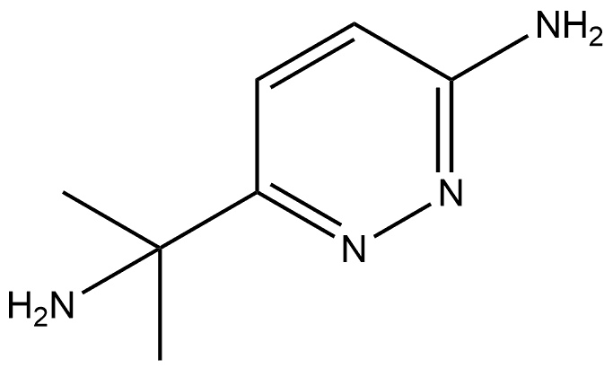 6-(2-Aminopropan-2-yl)pyridazin-3-amine 化学構造式