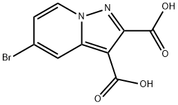 Pyrazolo[1,5-a]pyridine-2,3-dicarboxylic acid, 5-bromo- Structure