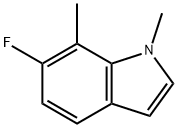 1H-Indole, 6-fluoro-1,7-dimethyl- Structure