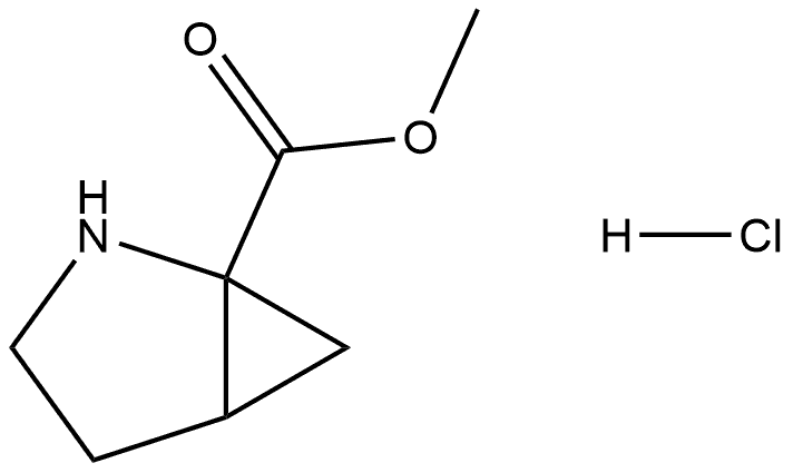 2-Aza-bicyclo[3.1.0]hexane-1-carboxylic acid methyl ester hydrochloride 化学構造式