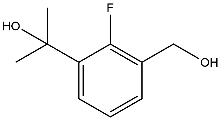1,3-Benzenedimethanol, 2-fluoro-α1,α1-dimethyl- 化学構造式