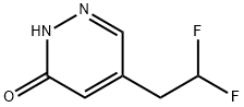 3(2H)-Pyridazinone, 5-(2,2-difluoroethyl)- Structure