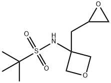 2-甲基-N-(3-(环氧乙烷-2-基甲基)氧杂环丁烷-3-基)丙烷-2-磺酰胺,2817639-09-9,结构式