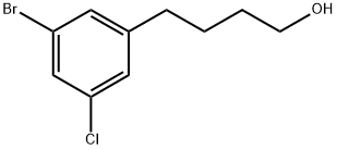 4-(3-溴-5-氯苯基)丁-1-醇, 2817640-90-5, 结构式