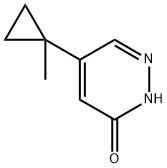 3(2H)-Pyridazinone, 5-(1-methylcyclopropyl)- Struktur