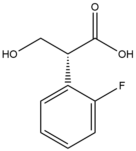 (R)-2-(2-氟苯基)-3-羟基丙酸,2817758-53-3,结构式