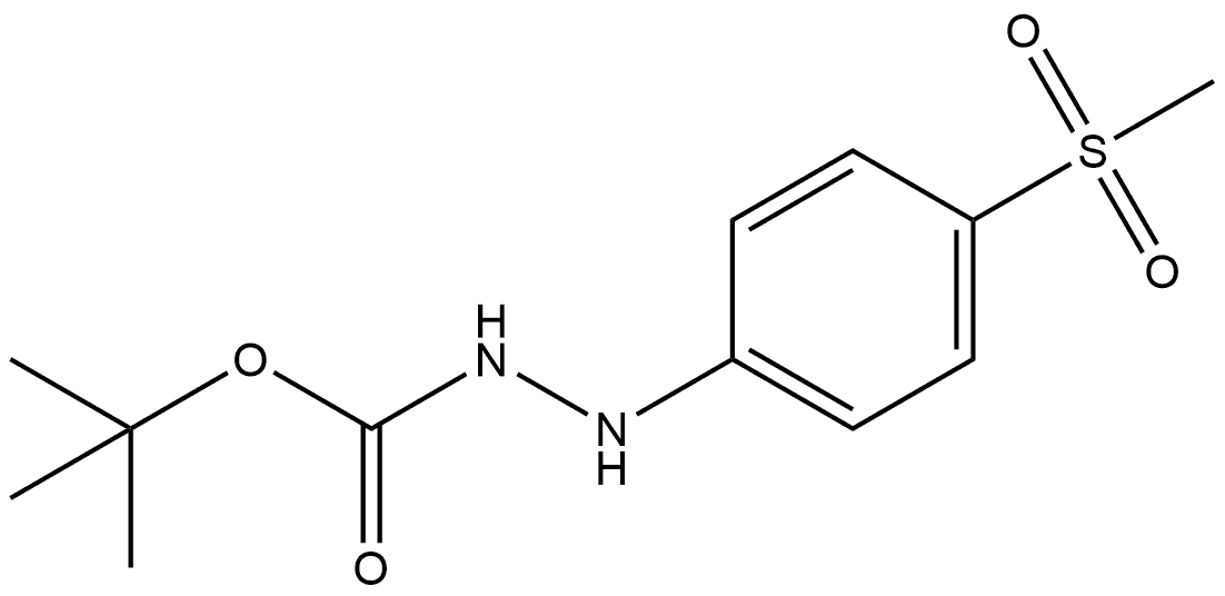 1,1-Dimethylethyl 2-[4-(methylsulfonyl)phenyl]hydrazinecarboxylate Struktur