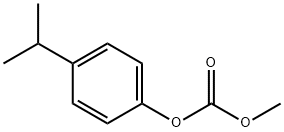 Carbonic acid, methyl 4-(1-methylethyl)phenyl ester Structure