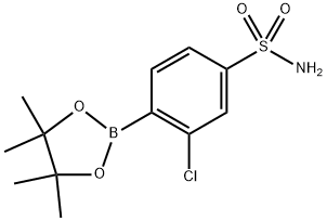 3-氯-4-(4,4,5,5-四甲基-1,3,2-二氧杂硼烷-2-基)苯磺酰胺,2818961-92-9,结构式