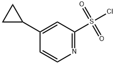 4-环丙基吡啶-2-磺酰氯, 2819971-34-9, 结构式