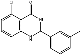 4(1H)-Quinazolinone, 5-chloro-2,3-dihydro-2-(3-methylphenyl)- Structure