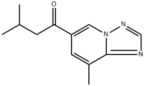 1-Butanone, 3-methyl-1-(8-methyl[1,2,4]triazolo[1,5-a]pyridin-6-yl)- Structure