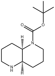 1,5-Naphthyridine-1(2H)-carboxylic acid, octahydro-, 1,1-dimethylethyl ester, (4aR,8aR)- Struktur