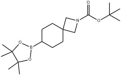 2-Azaspiro[3.5]nonane-2-carboxylic acid, 7-(4,4,5,5-tetramethyl-1,3,2-dioxaborolan-2-yl)-, 1,1-dimethylethyl ester Struktur