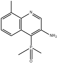 3-Quinolinamine, 4-(dimethylphosphinyl)-8-methyl- Structure