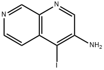 1,7-Naphthyridin-3-amine, 4-iodo- 化学構造式