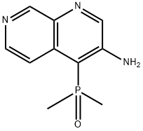 1,7-Naphthyridin-3-amine, 4-(dimethylphosphinyl)- Structure