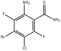 Benzamide, 2-amino-4-bromo-5-chloro-3,6-difluoro- Struktur