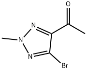 1-(5-溴-2-甲基-2H-1,2,3-三唑-4-基)乙-1-酮,2821088-67-7,结构式