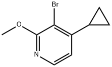 3-溴-4-环丙基-2-甲氧基吡啶,2821752-77-4,结构式