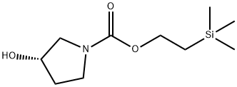 2-(三甲基硅烷基)乙基(S)-3-羟基吡咯烷-1-甲酸酯, 2821797-69-5, 结构式