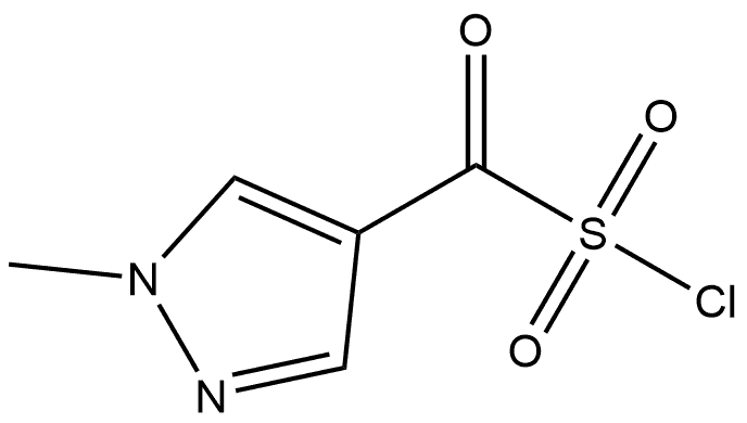 1H-Pyrazole-4-methanesulfonyl chloride, 1-methyl-α-oxo- Struktur