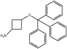 3-(三硫代)环丁烷-1-胺, 2823419-76-5, 结构式