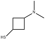 3-(二甲氨基)环丁烷-1-硫醇, 2823419-78-7, 结构式