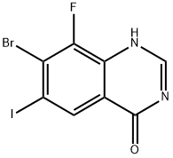 4(3H)-Quinazolinone, 7-bromo-8-fluoro-6-iodo- (ACI) 结构式