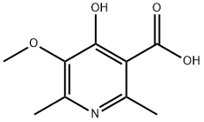 4-Hydroxy-5-methoxy-2,6-dimethyl-3-pyridinecarboxylic acid Structure