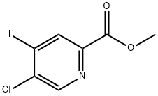 2-Pyridinecarboxylic acid, 5-chloro-4-iodo-, methyl ester Structure