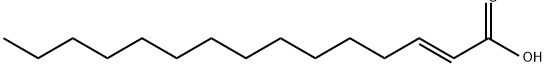 反-2-十五稀酸 结构式