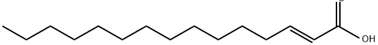 反-2-十五稀酸, 2825-76-5, 结构式