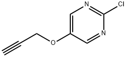 2-Chloro-5-(prop-2-yn-1-yloxy)pyrimidine 化学構造式