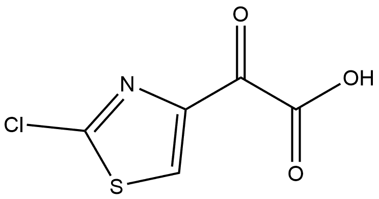 2-(2-Chlorothiazol-4-yl)-2-oxoacetic acid Struktur