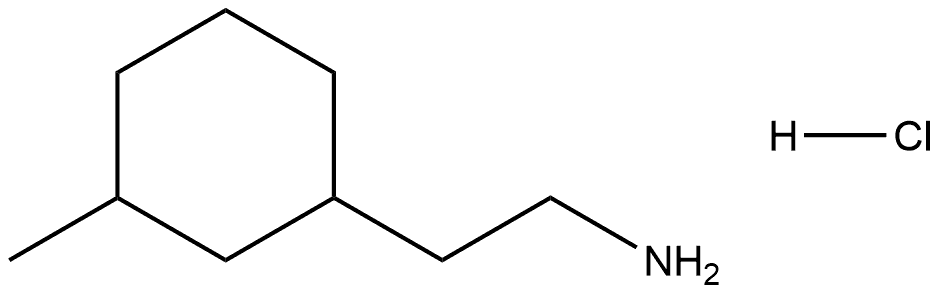 Cyclohexaneethanamine, 3-methyl-, hydrochloride (1:1),2825011-70-7,结构式