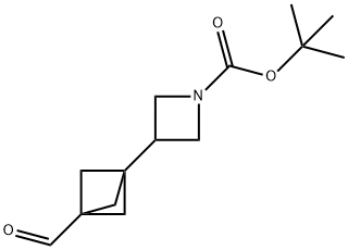 1,1-Dimethylethyl 3-(3-formylbicyclo[1.1.1]pent-1-yl)-1-azetidinecarboxylate Structure