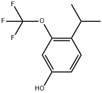 4-异丙基-3-(三氟甲氧基)苯酚,2825012-58-4,结构式