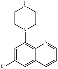 6-溴-8-(哌嗪-1-基)喹啉, 282547-58-4, 结构式