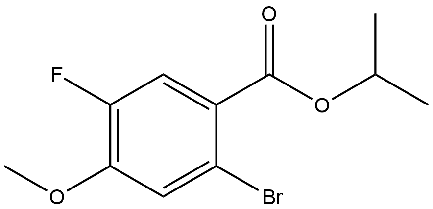 1-Methylethyl 2-bromo-5-fluoro-4-methoxybenzoate Structure