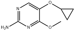 2-Pyrimidinamine, 5-(cyclopropyloxy)-4-methoxy- Structure