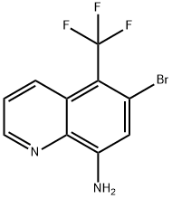 8-Quinolinamine, 6-bromo-5-(trifluoromethyl)- Struktur