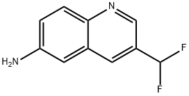 6-Quinolinamine, 3-(difluoromethyl)- Struktur
