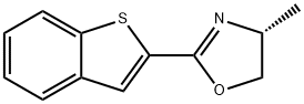 Oxazole, 2-benzo[b]thien-2-yl-4,5-dihydro-4-methyl-, (4R)- 化学構造式