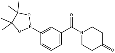 2828443-99-6 1-(3-(4,4,5,5-四甲基-1,3,2-二氧硼杂环戊烷-2-基)苯甲酰基)哌啶-4-酮